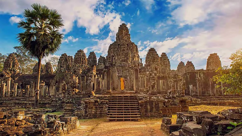 El templo Bayon, en Angkor Thom